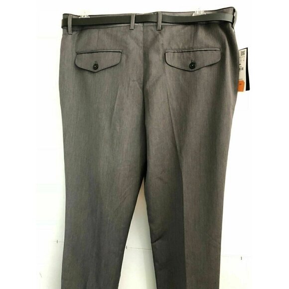 Zara Man Men's Gray Slim Suit Belted Pants Trousers Size 36 - Picture 3 of 12